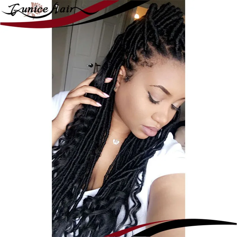 Sisterlocks Crochet Braiding Hair Faux Locs Synthetic Women