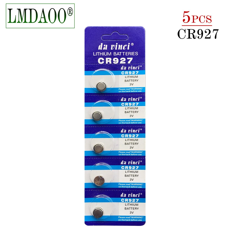 5 шт./упак. 3V CR927 литий Батарея Cr 927 Dl927 Ecr927 5011l Br927 Lm927 5011lc Kcr927 часы Кнопка монета клеток батареи