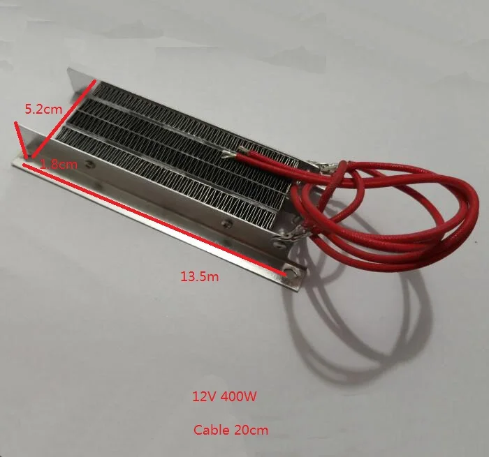 Электрический нагреватель Запчасти, для использования в автомобиле Керамика PTC волна нагревательный элемент 12V 400W с 20 см провода