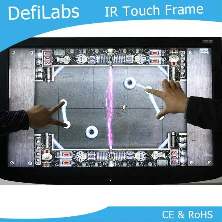 DefiLabs 10 точек 4" Рамка инфракрасного сенсорного экрана, 16:9 формат для мульти сенсорного стола, рекламы, интерактивной стены