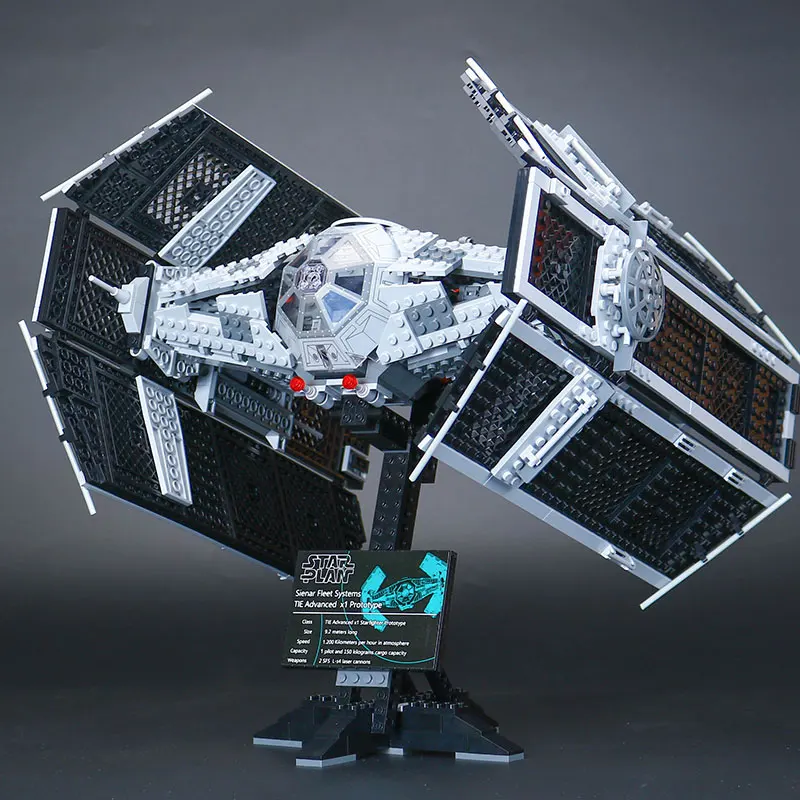 

H&HXY 05055 1242PCS Star The Rogue One USC Vader TIE Advanced Fighter wars Set Building Block Brick Educational Toy 10175