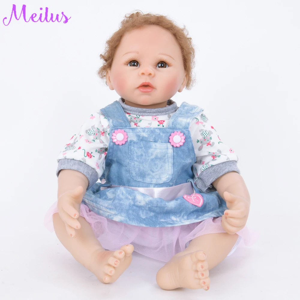 55 см Reborn Baby Doll Дети Playmate подарок для девочек 22 &quotткань тела Alive мягкие игрушки
