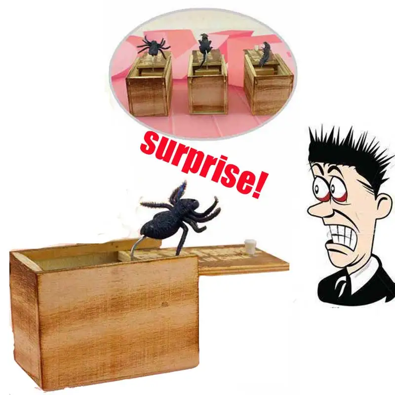 Buy Wooden Prank Spider Scare Box Hidden in Case Trick