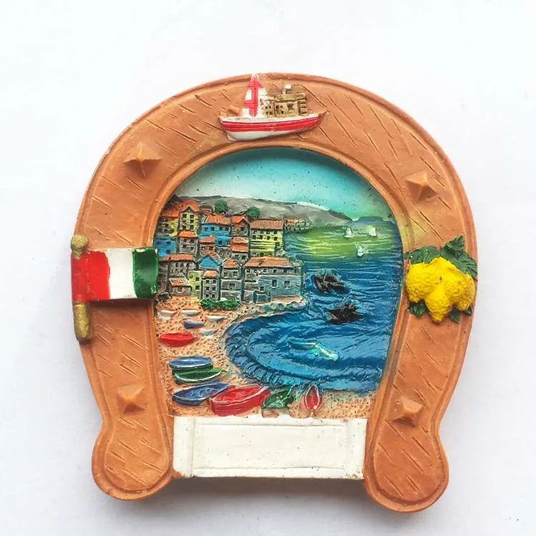 Itali Paard Schoen Vormige Stereo Relief Toerisme Souvenir Magneten 