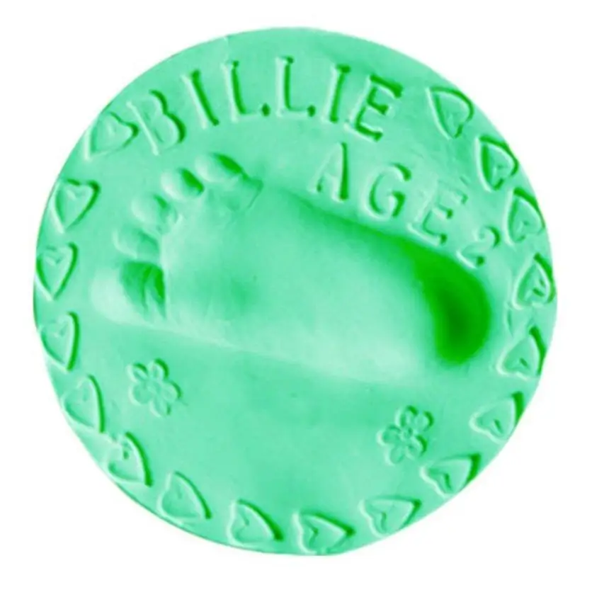 Детская воздушная сушка мягкая глина отпечаток пальца 20 г May11 Прямая - Цвет: Светло-зеленый