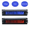 3 in 1 Car Digital Auto Thermometer Voltmeter Clock Volt Temperature Monitor 12V Outdoor Indoor LCD Orange/Blue Backlight ► Photo 1/6
