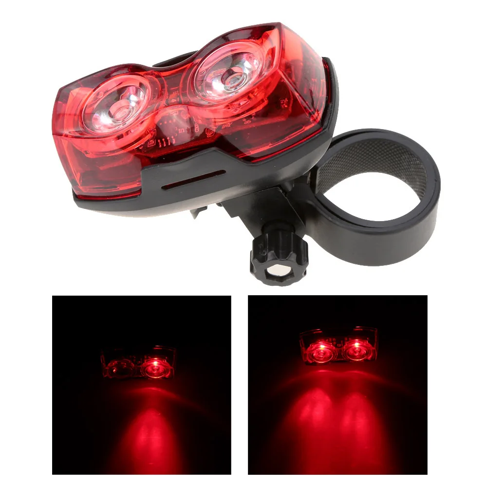 Sale 1PC New Cycling 2 LED Flashing Light Lamp Safety Back Rear Tail Light Road Bike Mountain Bicycle Warning Light Of Bicycle Tool 0