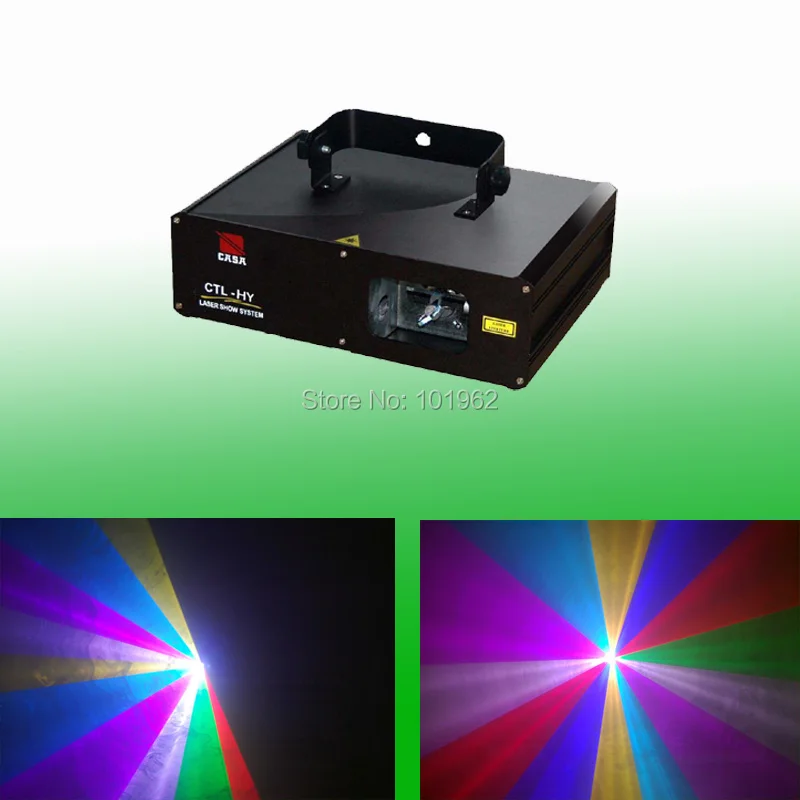 New! 2W RGB DMX512 Control Lighting Laser Projector Stage Party Show Disco Stage Light Dj Controller,Free Shipping