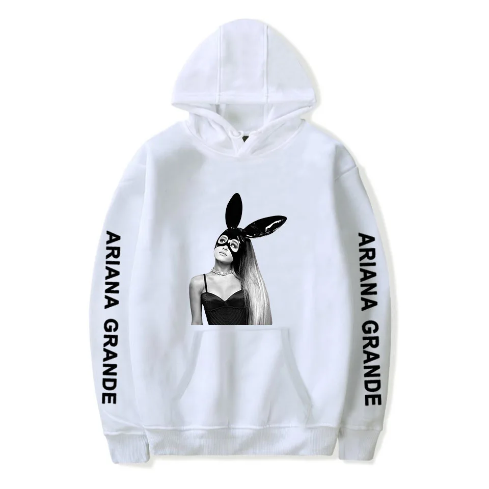 Spring 2019 Ariana Grande Sweatshirt Dangerous Woman Tour Hip Hop Hooded Hoodie Women Clothes Harajuku Girl Hoodies Sweatshirts  (5)