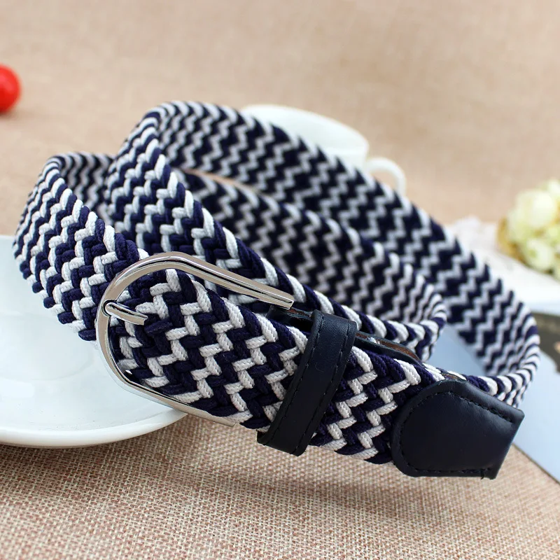 Women's Knitted Belt Decoration Belt Elastic Belt Unisex Pin Buckle