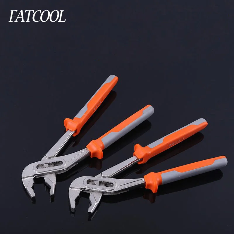 

FATCOOL 1pc 8" 10" 12" Alligator Pliers Standard Max.Open Size 75/85/95mm Water Pump Pliers Hand Tools for Plumber