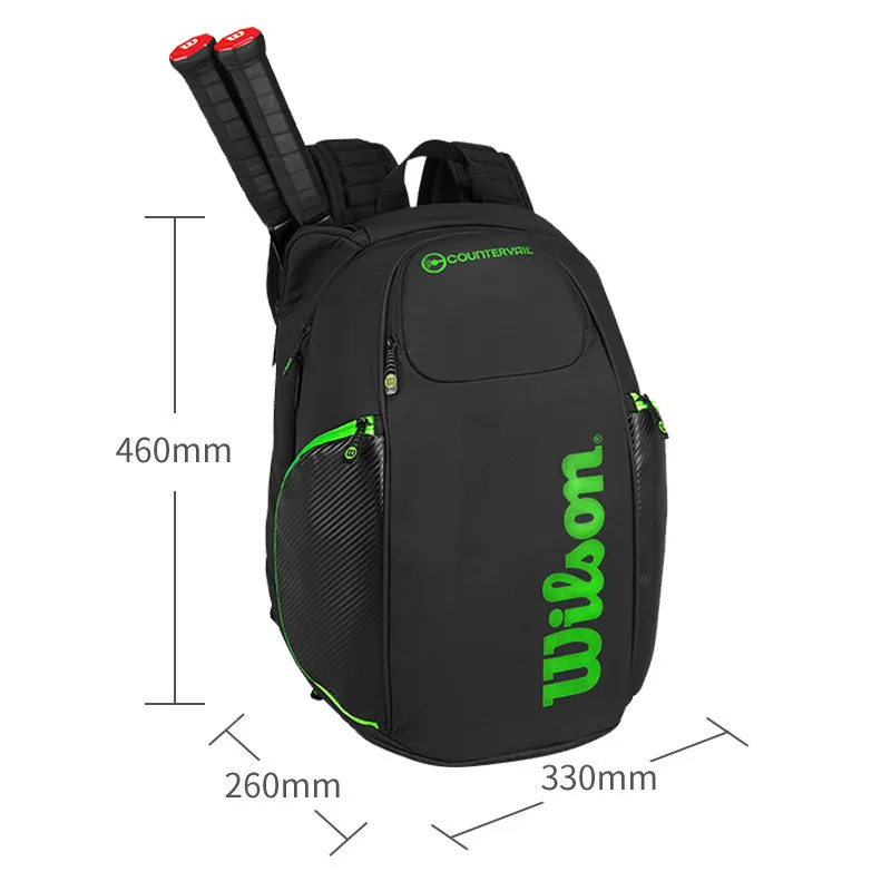 100% оригинальный бренд Raquete De Tenis Backpack новый рюкзак сумка для тенниса 2 предмета