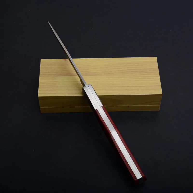 small damascus tactical folding knife puer tea needle collection knife (1)
