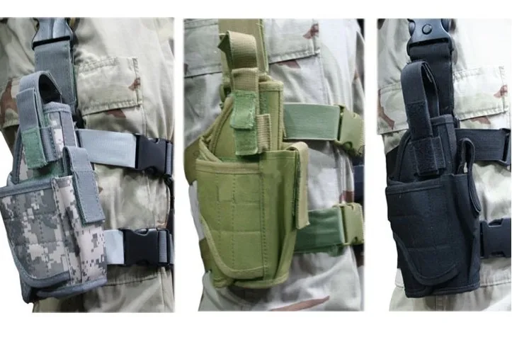 

Multi-Function Hunting Tactical Puttee Thigh Leg for Gun Holster Pouch Wrap-around bag