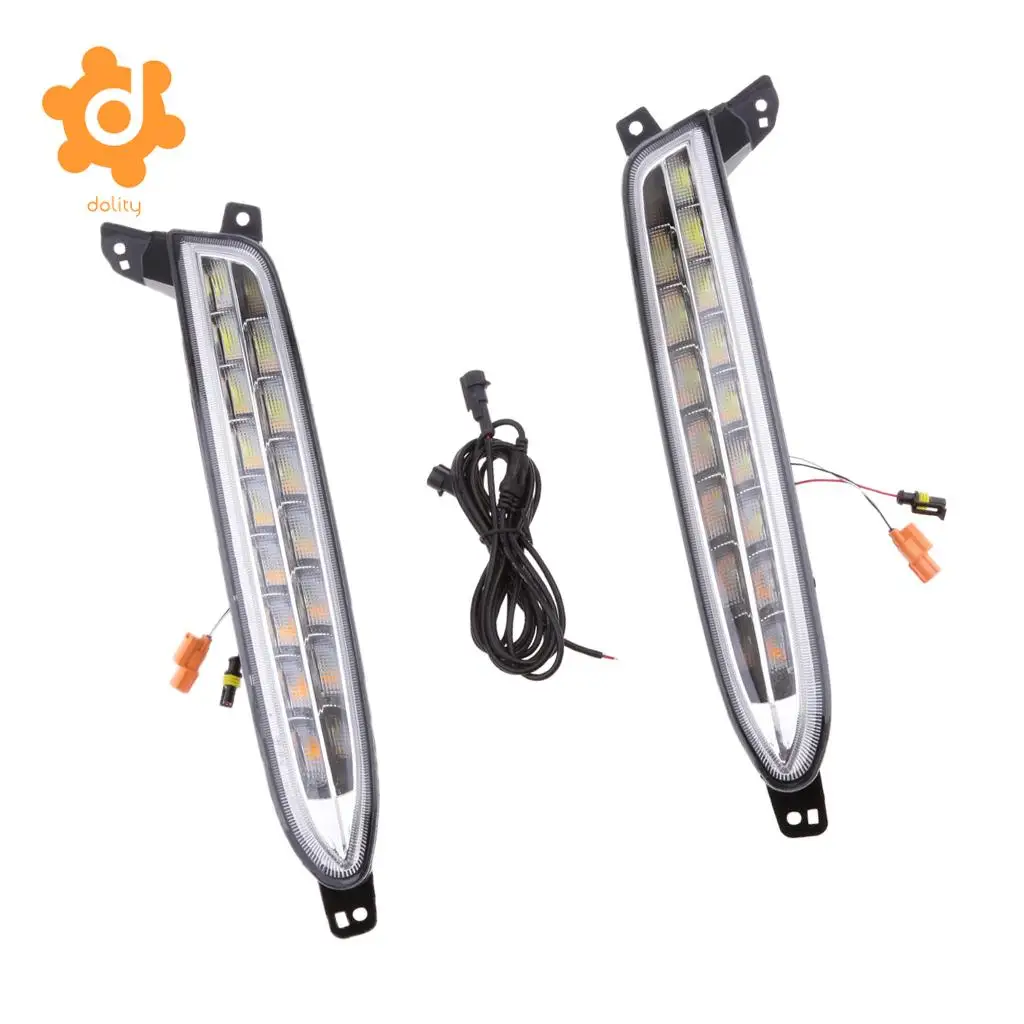 

Baoblaze 2 Pieces Daytime Running Light DRL Light Kit for Honda XRV White & Yellow