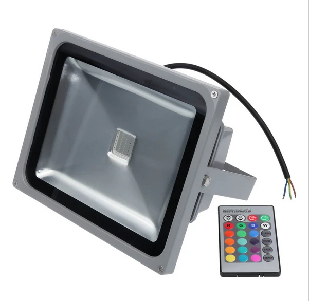 

Outdoor FloodLight 10W 20W 30W 50W RGB led flood light Spot street light With IR remote controller