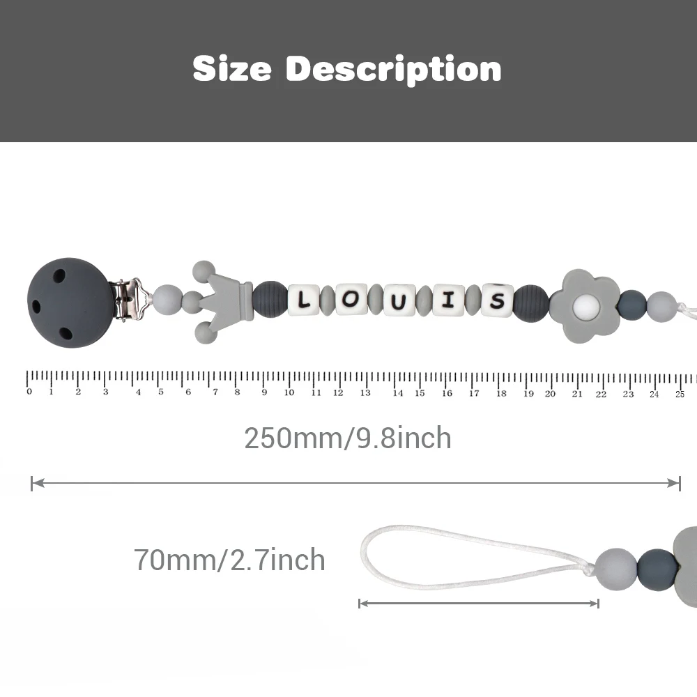 TYRY. HU, новые зажимы для пустышки, индивидуальное имя для детской соски, зажим для соски, держатель на цепочке, BPA Free, держатель для зубов, игрушки