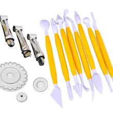 15 шт. торт украшения комплект помады инструменты моделирования набор для обжима формочка для рюшей Кухня аксессуары