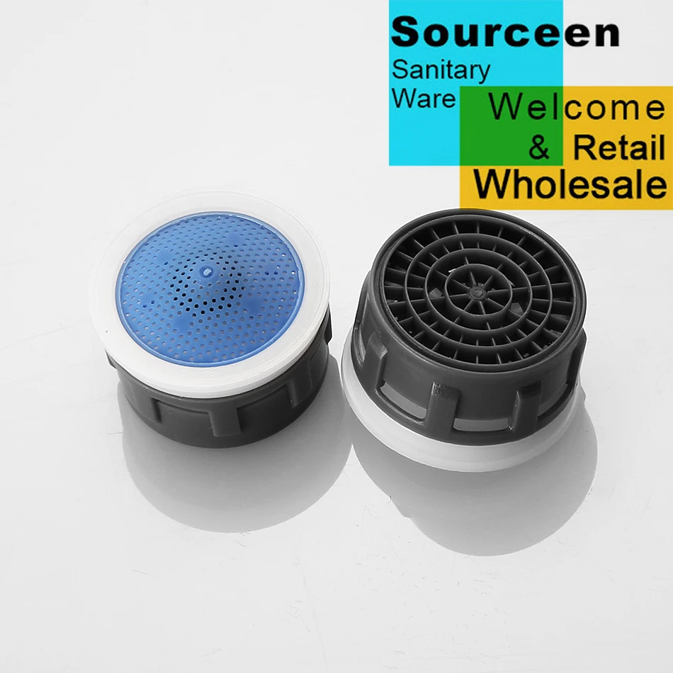 WASOURLF 6 PCS Water Saving Faucet Aerator 4L Minute Core M24 Male M22 Female Thread Size Tap Device Bubbler Welcome Wholesale