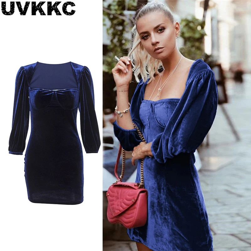 

Uvkkc Women Dresses 2018 Autumn Fashion Female Vestido Knitted Thin Half Sleeve Elegant Solid Winter Midi Dresses For Women