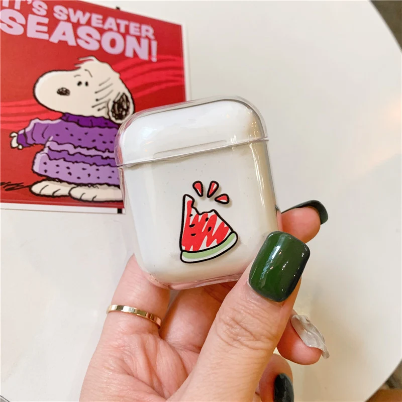 Case For Airpods Cute Pattern Transparent hard Cases For AirPods Case Protective Cover Cartoon Bluetooth Wireless Earphone Case