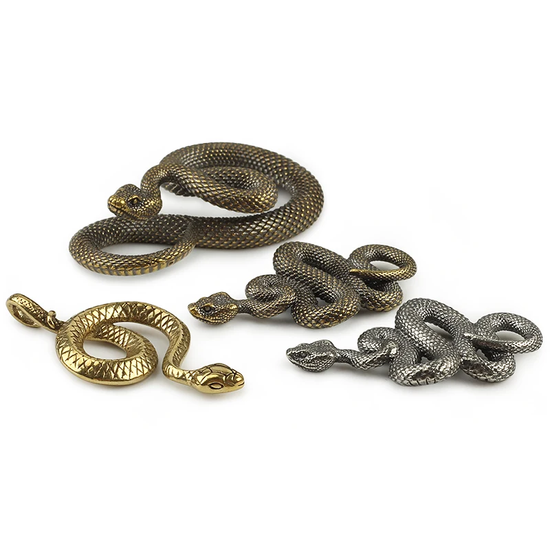 Snake Key Ring Key chain Outdoor Accessories EDC Car Hanging Various Styles Brass Copper whistle keychain keychain tool tactical keychain keychain carabiner keychain charm