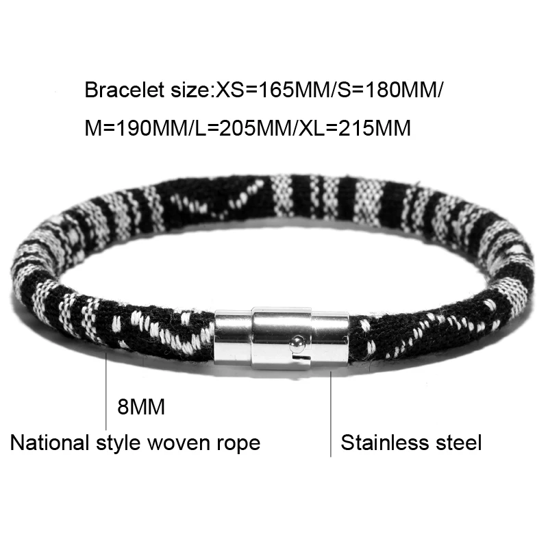 Mcllroy Super Flash Opening Bangles Charm Stripe Arm Cuff Bracelets Men Famous Brand Punk Bracelet Retro Titanium Silver Men