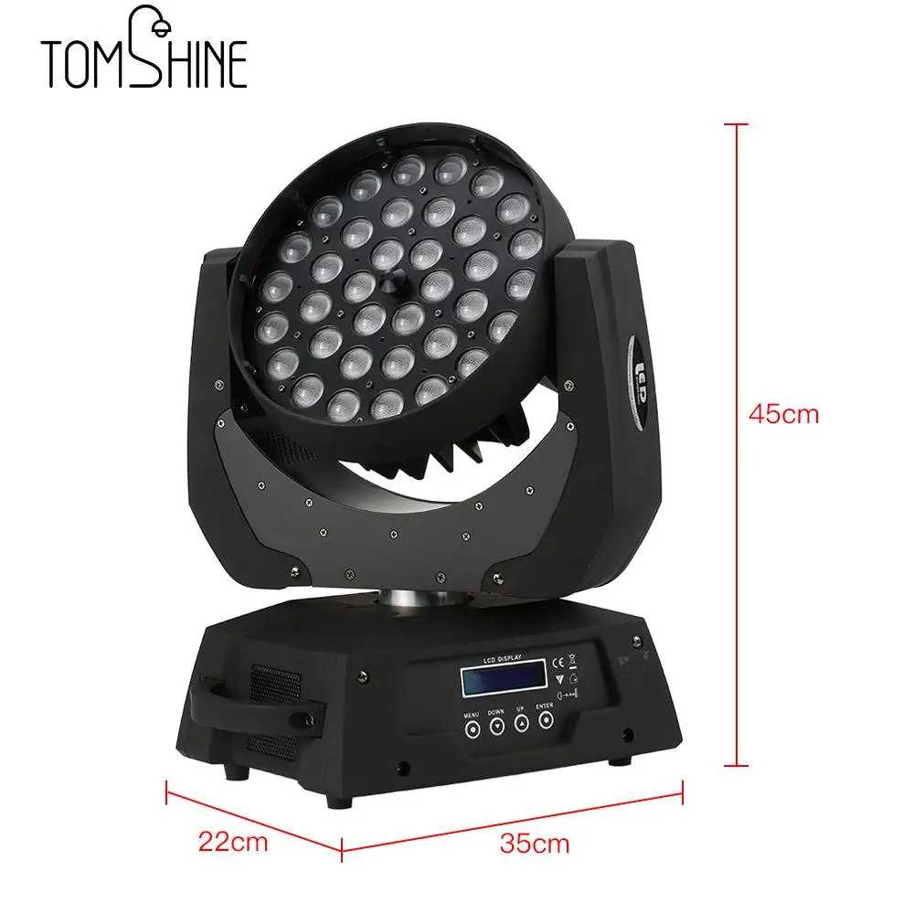 36 светодиодов подвижный светильник RGBW сценический свет 380 Вт DMX512 звук автоматического запуска Управление 16 Каналы для клуб бар DJ шоу домашняя вечерние KTV