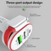 KEYSION 2 Port 33W Quick Charge 3.0 Car Charger QC 3.0+5V/3A USB Fast Charger Mobile Phone Travel Adapter car-charge With Cable ► Photo 2/6