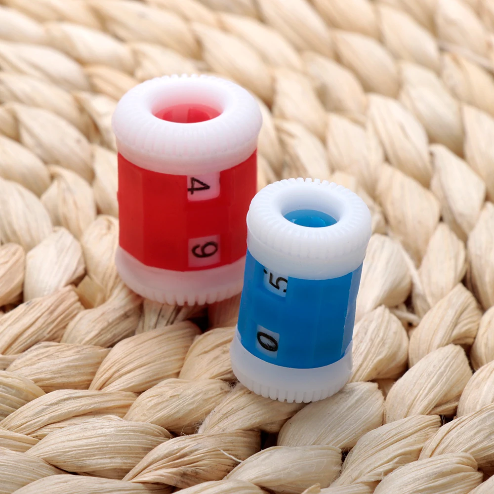 1 шт. пластиковый вышитый бисером маркер для вязания строк счетчик два в одном 10 мм кольцо для вязания ремесло