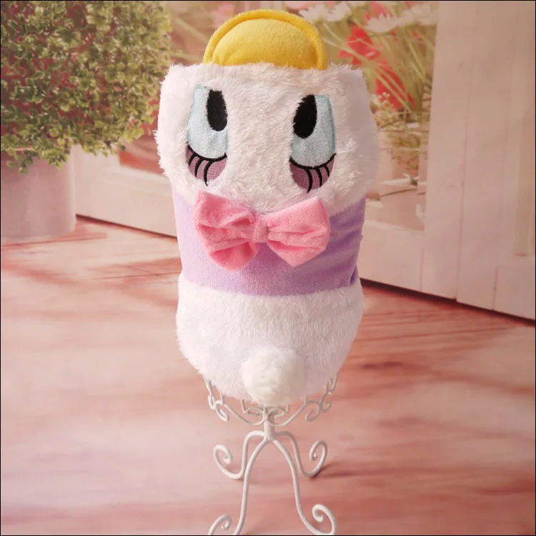 Halloween dog duck costume hoodie clothing winter warm Fleece dog pet cat cotton padded jacket