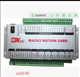Mach4 CNC USB 3 Axis Motion Control Card 2000KHz Breakout Board for Windows