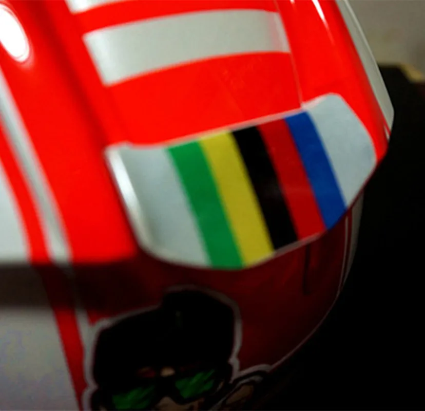 2PCS Car Styling Decal Automobile Motorcycle Helmet Visor Aircraft Rainbow Color Change Sticker 6x3cm | Автомобили и мотоциклы