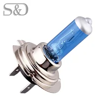 Галогенная лампа H7, супер ксеноновая, белая, туман светильник s высокой мощности 55 Вт, автомобильный головной светильник, автомобильный светильник, источник, парковочный авто, желтый, 24 В