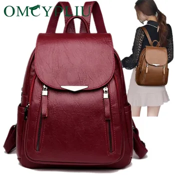 

backpack women fashion designer 2019 ladies travel bag woman black back pack zipper large capacity school bags mochila mujer