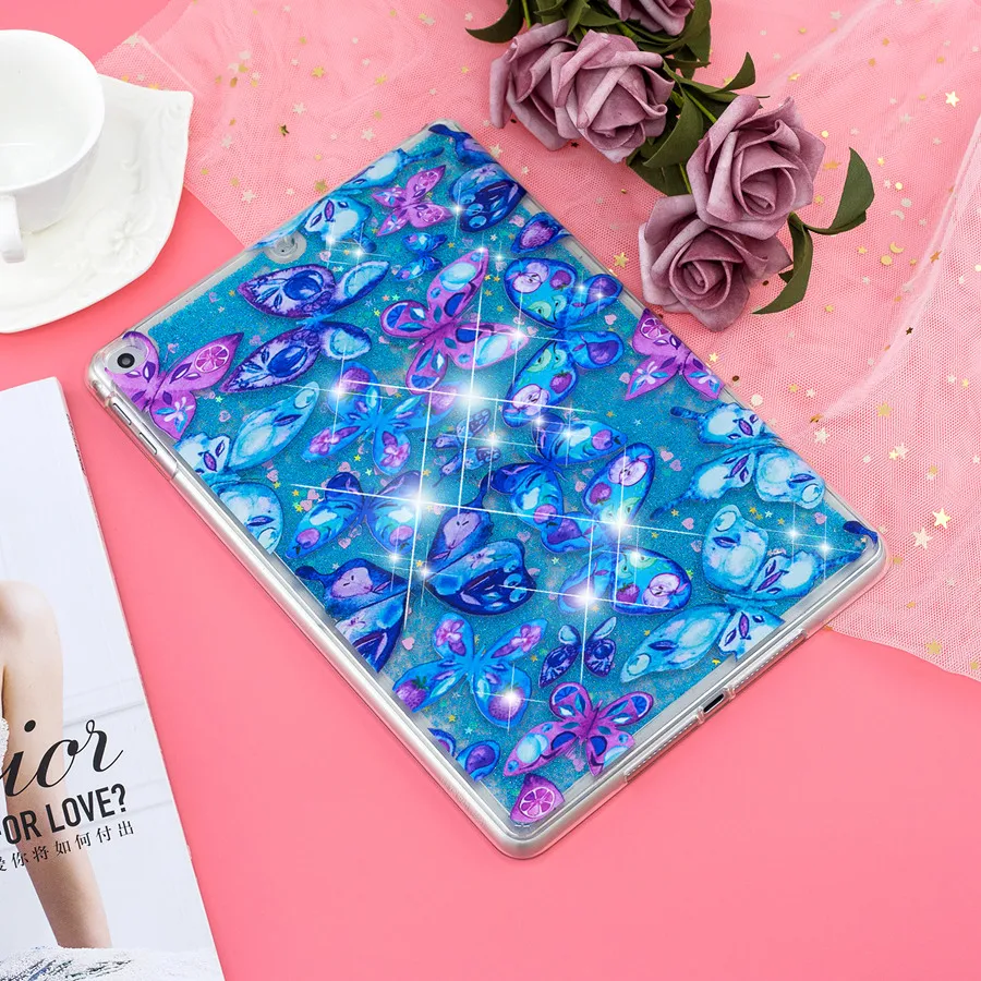Misolocat для Apple iPad Air 2 чехол Обложка планшета сыпучий песок с блестками Bling Capa Funda Coque