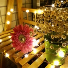 Светодиодный солнечный свет сада 10 м 100 светодиодный s водонепроницаемый гирлянда Фея медная лампа струна для внутреннего и наружного украшения для дома на Рождество