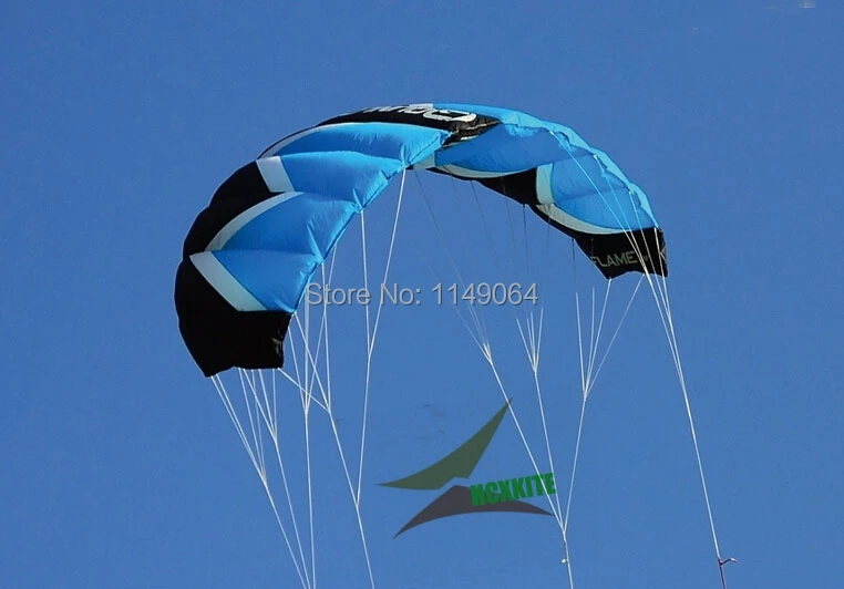 

free shipping high quality F2 square meters quad line power kite surf Chinese kites carbon fiber tube kite flying white diy kite