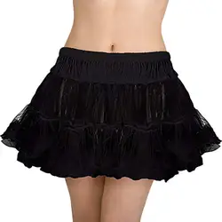 Женская однотонная бальная юбка высокого качества, повседневная юбка, плиссированная газовая короткая юбка, юбка-пачка для взрослых, юбка