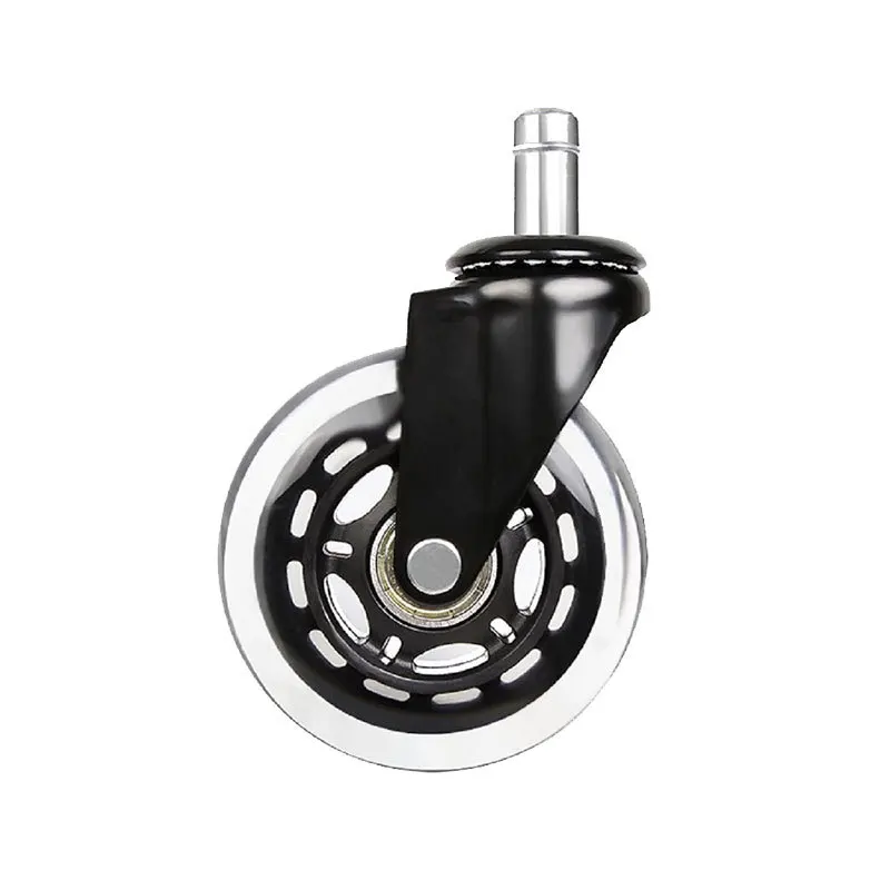 

Furniture casters 2.5" inch mute wheel replacement office chair wheel black rubber swivel caster rolling casters AP11151355