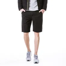 Мужские модные повседневные однотонные пляжные рабочие Брюки с карманами черного цвета, пляжные спортивные шорты для боевой тренировки W30418