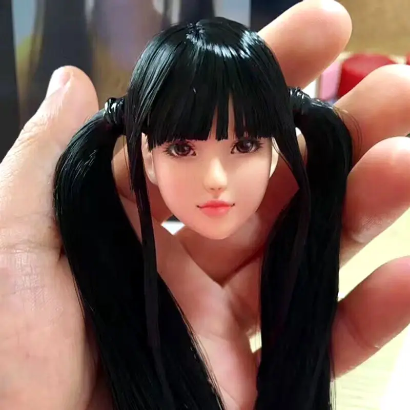 1-6-Scale-Bunches-Lolita-Headplay-Figure-Head-Model-Female-Head-Sculpt-Black-Hair-12-suntan(2)
