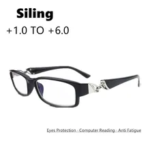 Модные очки для чтения мужские и женские очки в ободковой оправе HD очки против усталости Пресбиопия смола объектив увеличительные защитные очки