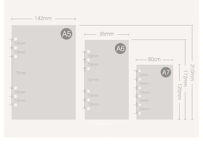 45 листов А7 печатные катушки дневник страницы, кольцо папка n25 страницы. Канцелярские принадлежности многоцветные n48 n32 n31 to do dots A5 A6 пустые