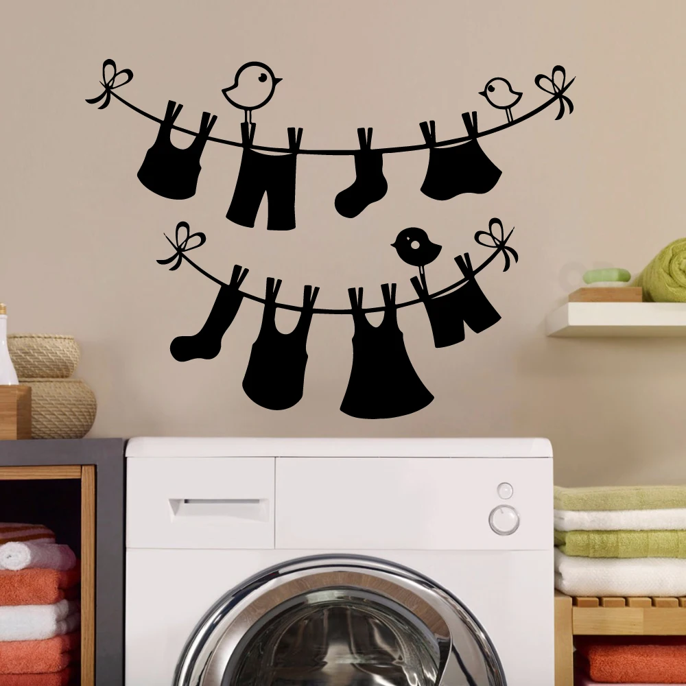 

Beauty Wall Decal For Laundry Rooms Wall Sticker Removable Wall Stickers Diy Wallpaper Art Decals
