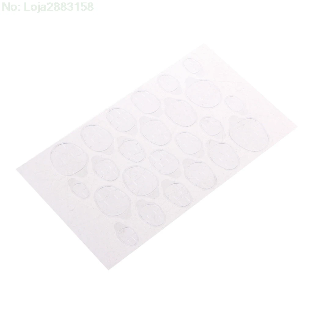 

24Pcs/Sheet Plastic Double Sided Pro Self Adhesive Tabs for False Nail Tool