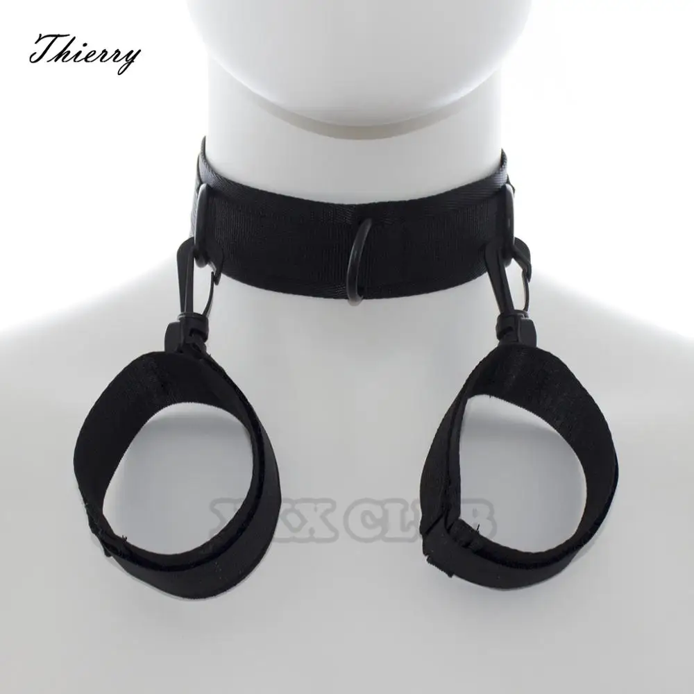 Buy Thierry Nylon Collar Connect Hand Cuffs for adult