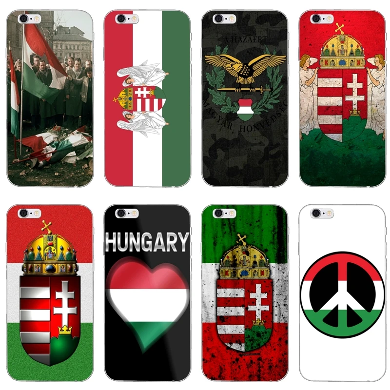 

Hungary Hungarians Flag Silicone Phone Case For iPhone XR X XS Max 8 7 6s 6 plus SE 5s 5c 5 iPod Touch