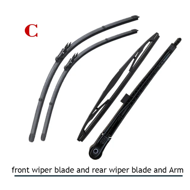 S510 22"+22" Front Wiper Blade and Rear Wiper Arm Blade for GMC Yukon (2007 2013), 12" rear