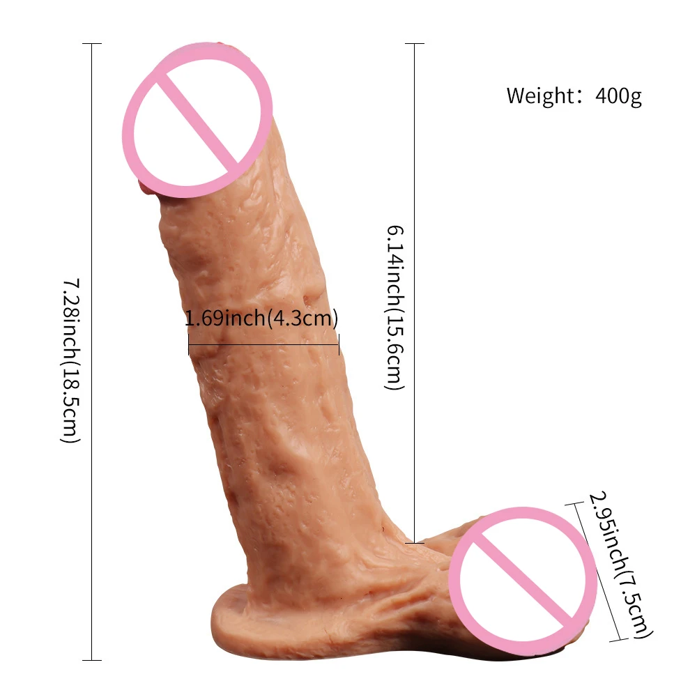 Silicone Soft Jelly Dildo Realistic Artificial Penis With Big Testis Huge Thick Dildo Sex Toys For Women Dildo G Spot Massage